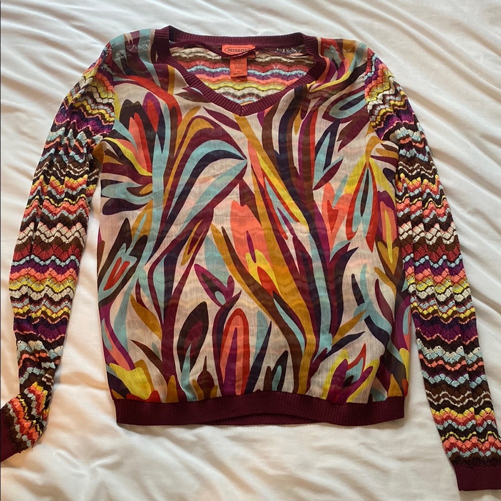 Missoni x Target Limited Edition V-Neck chevron top
